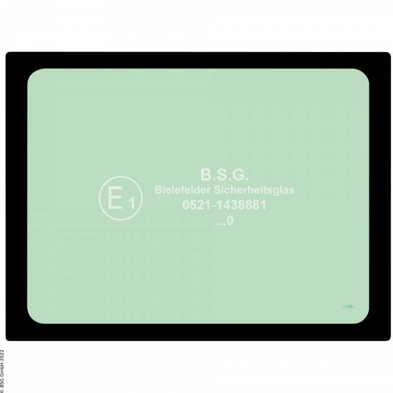 B00 - Heckscheibe Liebherr BaggerA910 - A928 (2010er Kabine) Heckscheibe