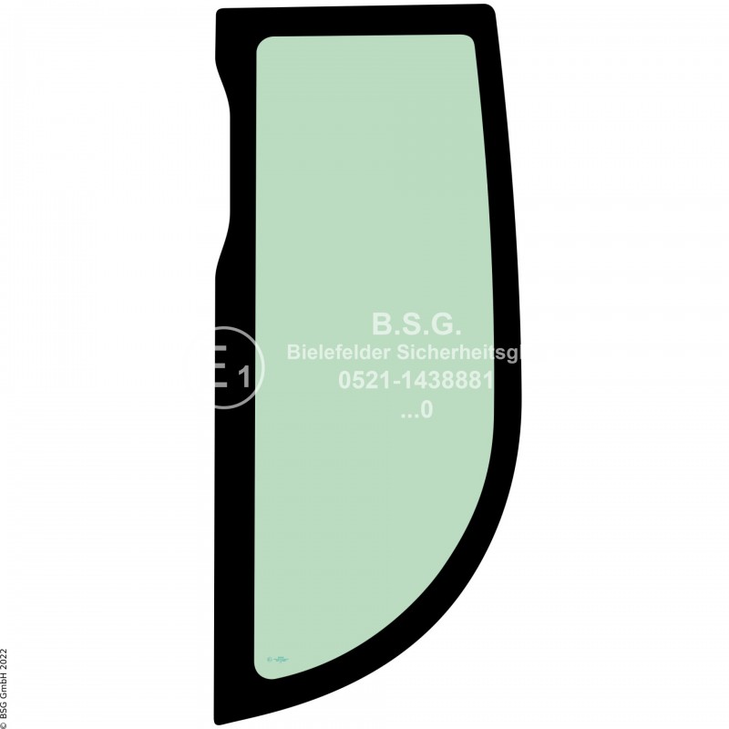 L00 - Seitenscheibe links Liebherr BaggerA910 - A928 (2010er Kabine) Seitenscheibe links hinten