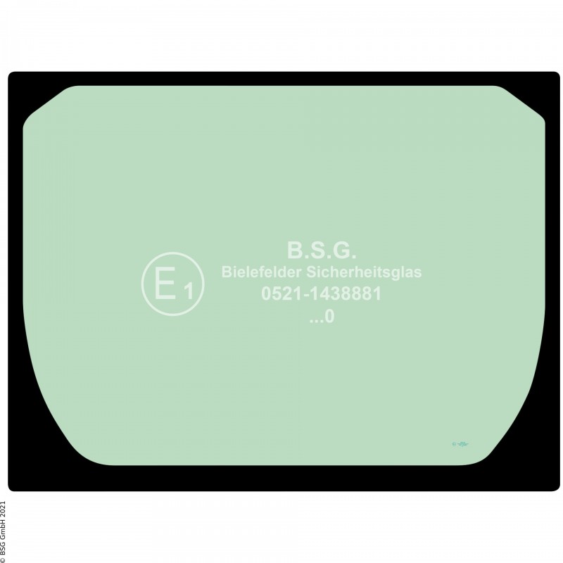 B00 - Heckscheibe Hitachi BaggerZX150W-7, ZX155W-7, ZX180W-7, ZX220W-7 Heckscheibe