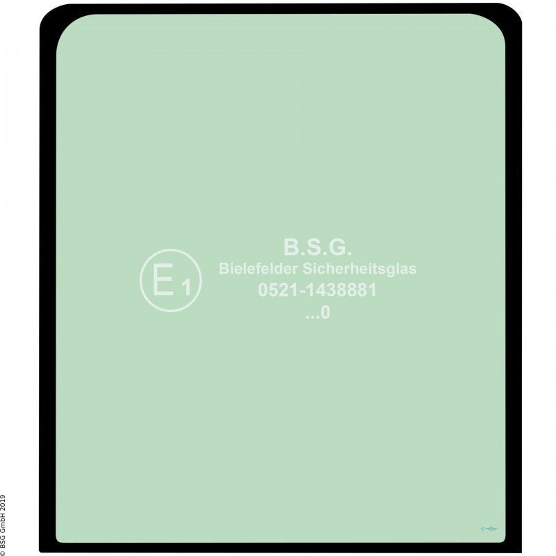 A00 - Frontscheibe Hyundai BaggerR140LC(M)-9(a) bis R520LC-9(a), R140W-9(a) bis R210W-9(a) Frontscheibe oben