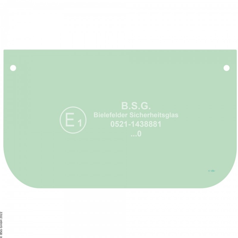 A00 - Frontscheibe Hyundai BaggerR130LC-3 bis R360LC-3, R130W-3 bis R200W-3 (Kabine Typ A) Frontscheibe unten