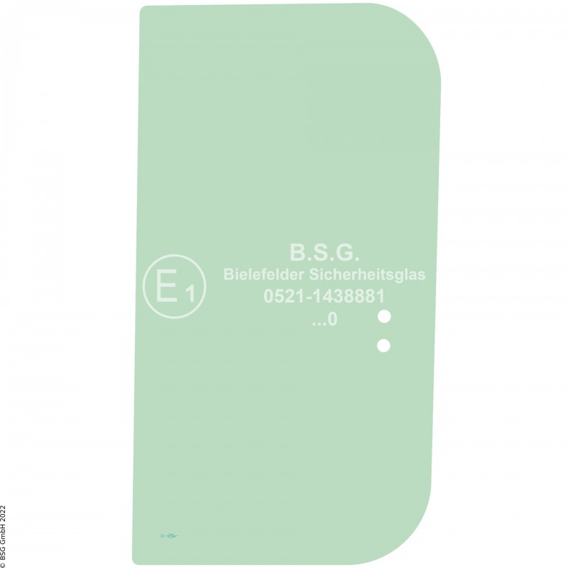 FD0 - Türscheibe Hyundai BaggerR130LC-3 bis R360LC-3, R130W-3 bis R200W-3 (Kabine Typ A) Türschiebescheibe hinten