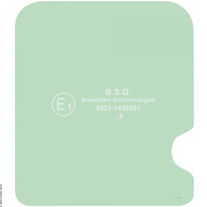 A00 - Frontscheibe Hyundai BaggerR130LC-3 bis R360LC-3, R130W-3 bis R200W-3 (Kabine Typ S) Frontscheibe oben