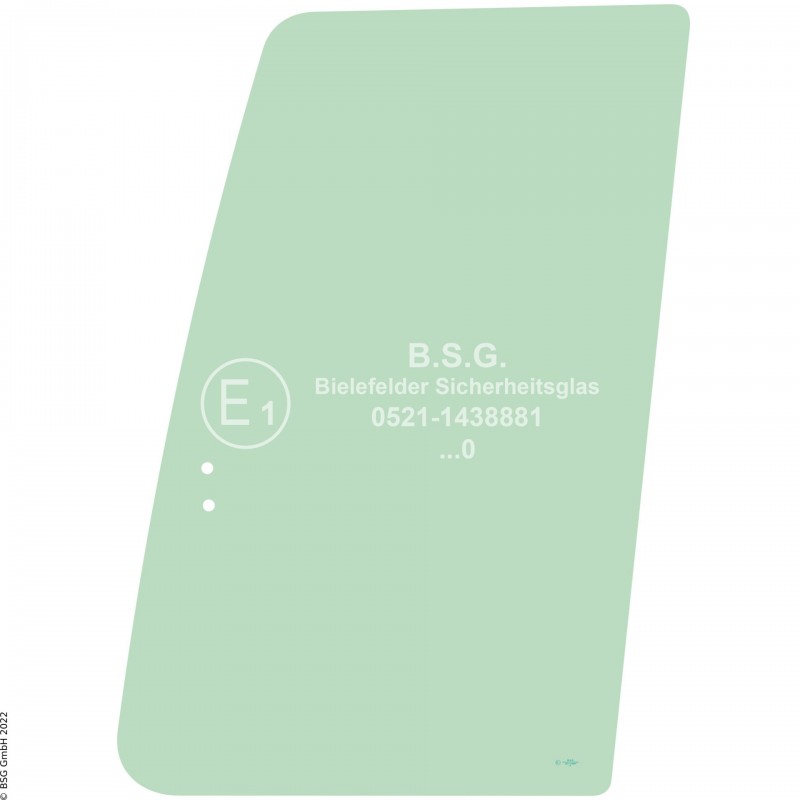 FD0 - Türscheibe Hyundai BaggerR140W-7(a) bis R210W-7(a), R140LC-7(a) bis R500LC-7(a) Türschiebescheibe vorne