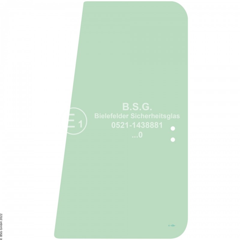 FD0 - Türscheibe Hyundai BaggerR140W-7(a) bis R210W-7(a), R140LC-7(a) bis R500LC-7(a) Türschiebescheibe hinten