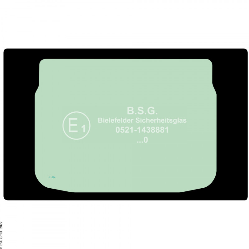 B00 - Heckscheibe JCB Bagger85Z-2, 86C-2, 90Z-2, 100C-2 Heckscheibe