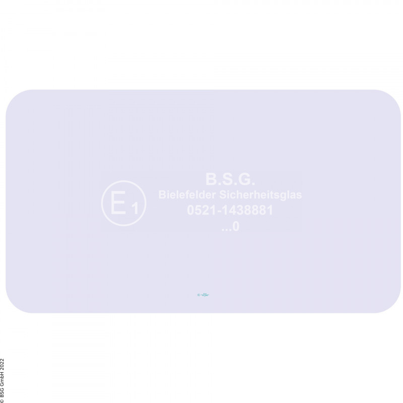 B00 - Heckscheibe Schaeff BaggerladerSKB 900, 902, 1000 Heckscheibe