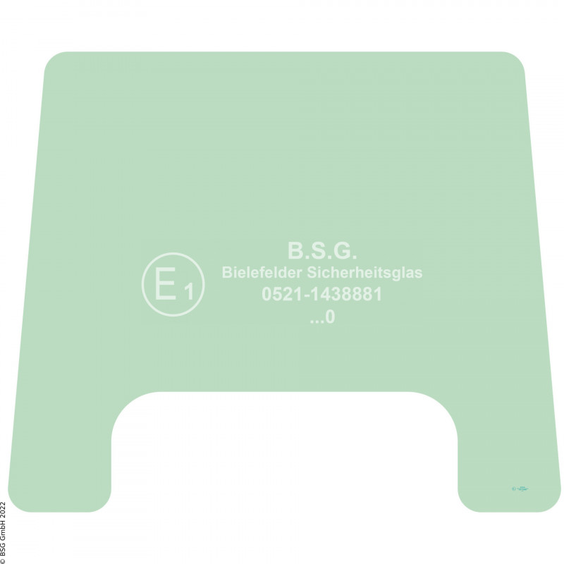 A00 - Frontscheibe Komatsu RaupenD40-3, D41-3, D53-17, D58-1, D60-8, D65-7, D65-8, D75-3 Frontscheibe