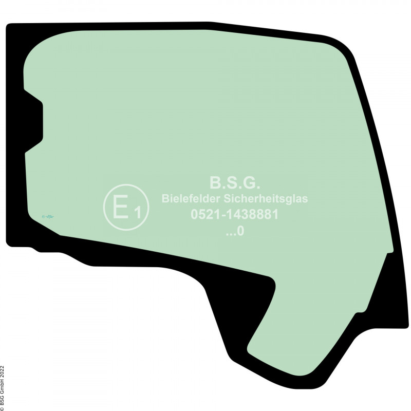 R00 - Seitenscheibe rechts Kobelco BaggerSK130LC aufwärts Serie 11 Seitenscheibe rechts (SL 180LC-11 aufwärts)