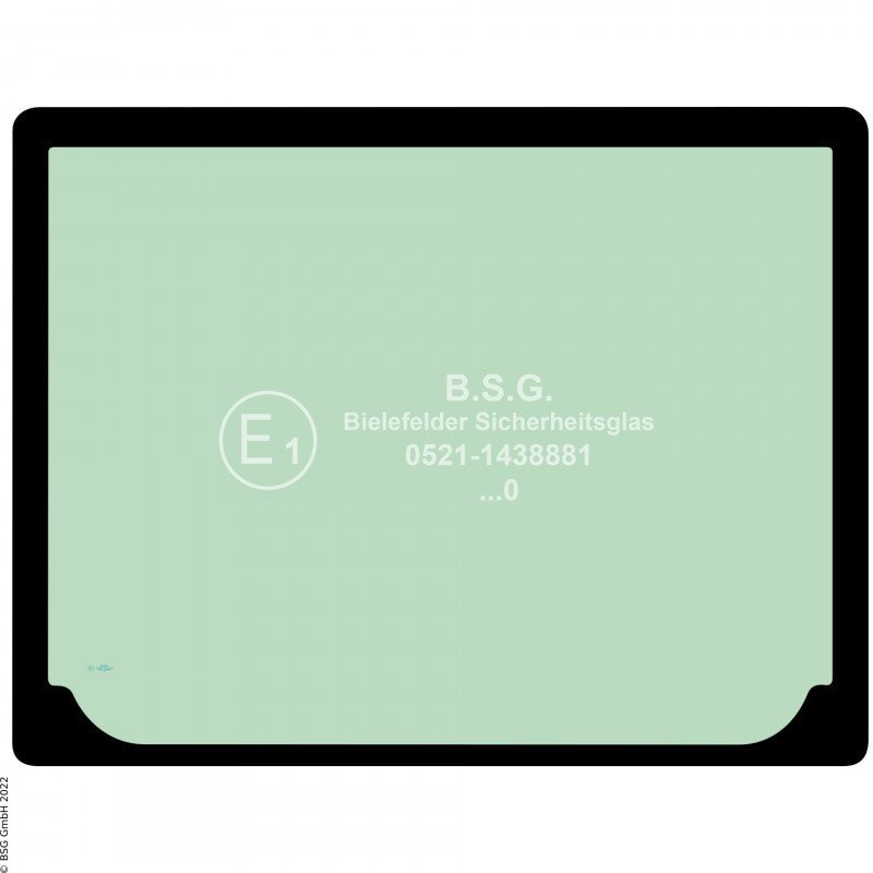 B00 - Heckscheibe JCB Bagger35Z-1, 35C-1 Heckscheibe