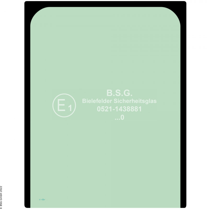 A00 - Frontscheibe Kobelco BaggerSK25SR-6 Frontscheibe oben