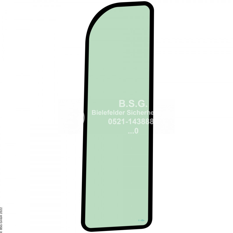 FD0 - Türscheibe Kobelco BaggerSK25SR-6 Türscheibe oben vorne