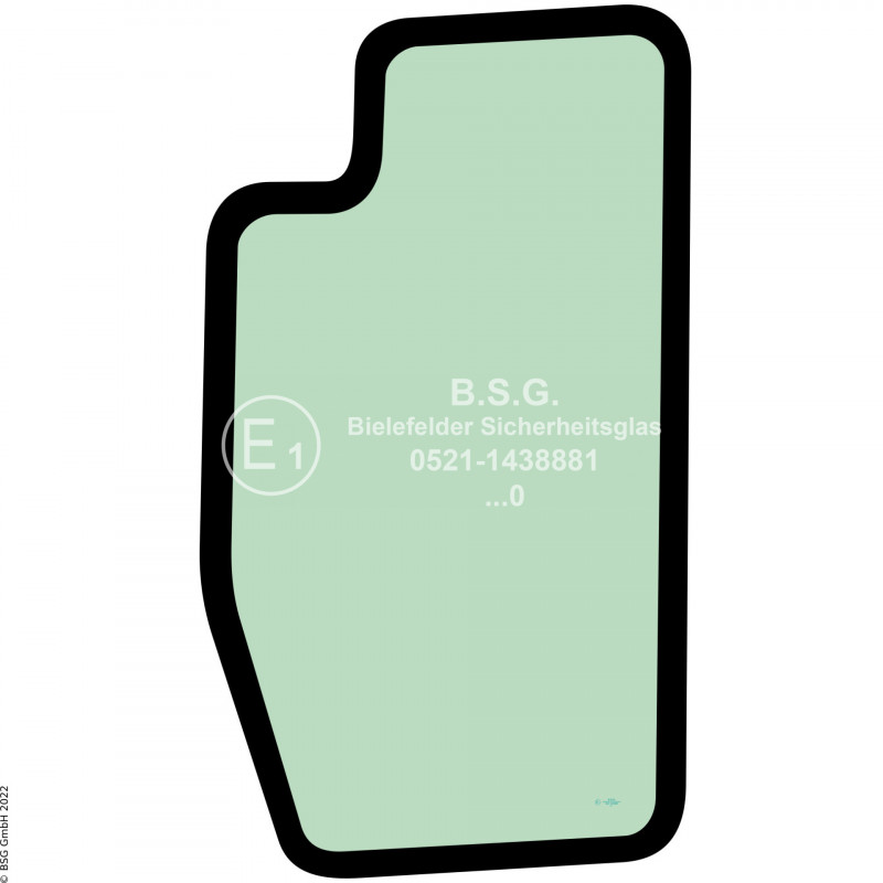 FD0 - Türscheibe Kobelco BaggerSK25SR-6 Türscheibe unten vorne