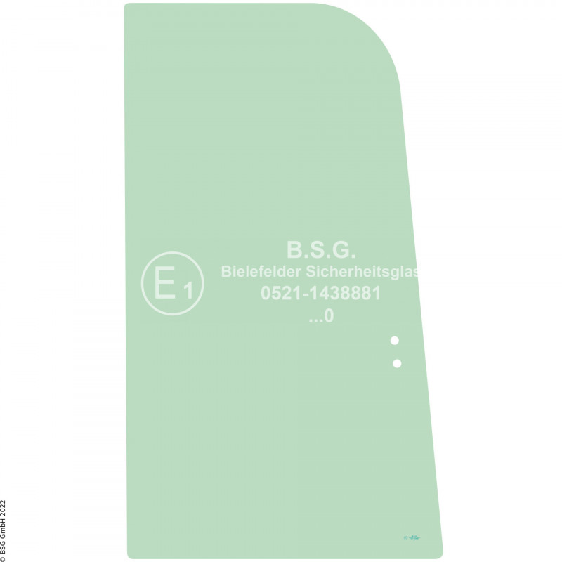 R00 - Seitenscheibe rechts Kobelco BaggerSK25SR-6 Rechte vordere Schiebescheibe