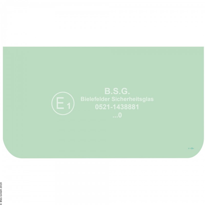 A00 - Frontscheibe Hyundai BaggerR140LC(M)-9(a) bis R520LC-9(a), R140W-9(a) bis R210W-9(a) Frontscheibe unten