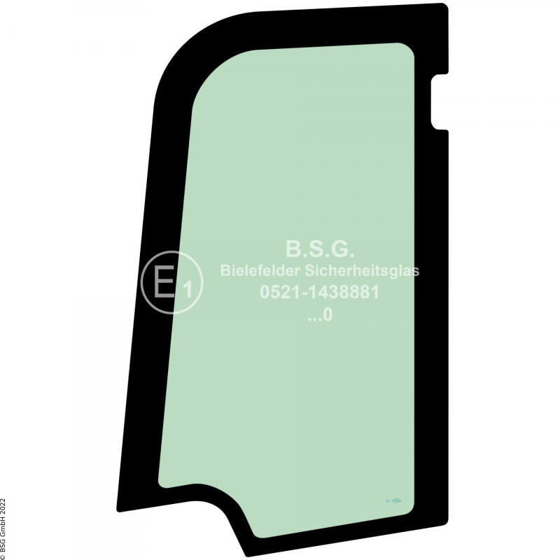 FD0 - Türscheibe JCB Bagger48Z-1, 51R-1, 55Z-1, 57C-1 Türscheibe oben