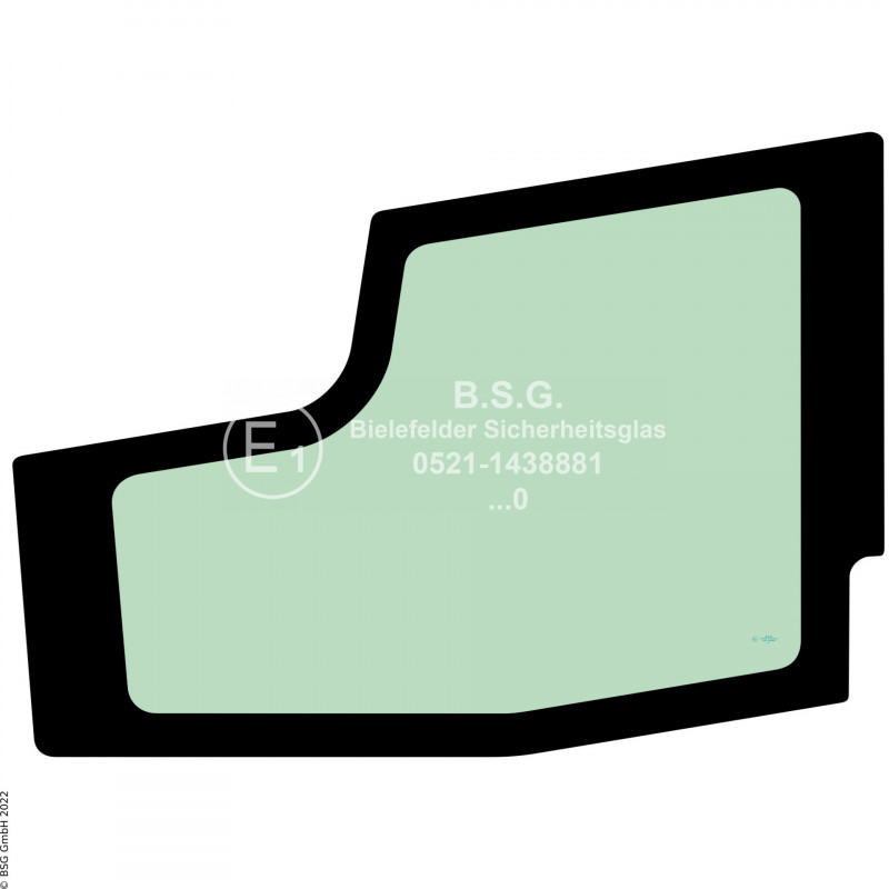 FD0 - Türscheibe JCB Bagger57C-1 Türscheibe unten