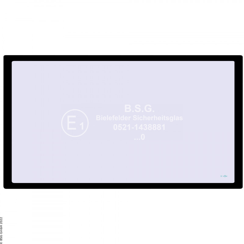 C00 - Dach(rand)scheibe JCB Bagger85Z-2, 86C-2, 90Z-2, 100C-2 Dachrandscheibe