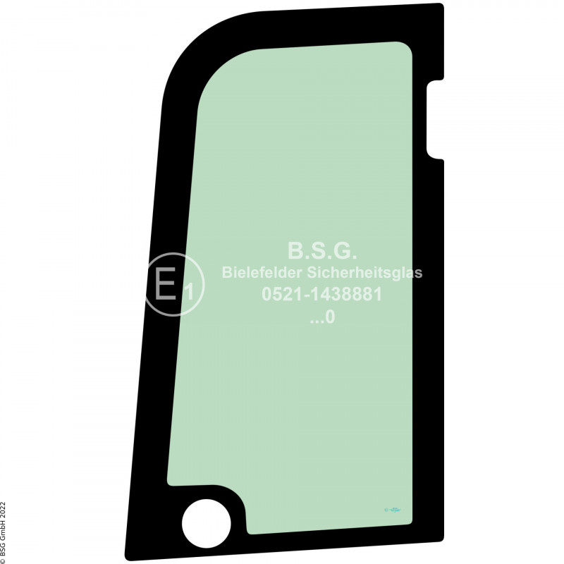 FD0 - Türscheibe JCB Bagger15C-1, 16C-1, 18Z-1, 19C-1 Türscheibe oben