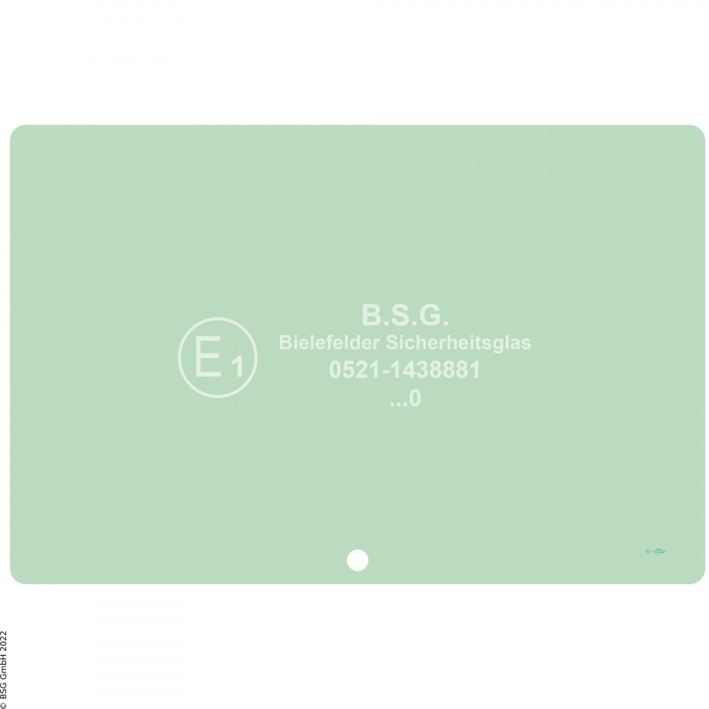 B00 - Heckscheibe Volvo Radlader (auch Kettenlader)L50 - L330, Serie B + C Heckscheibe (748mm hoch)