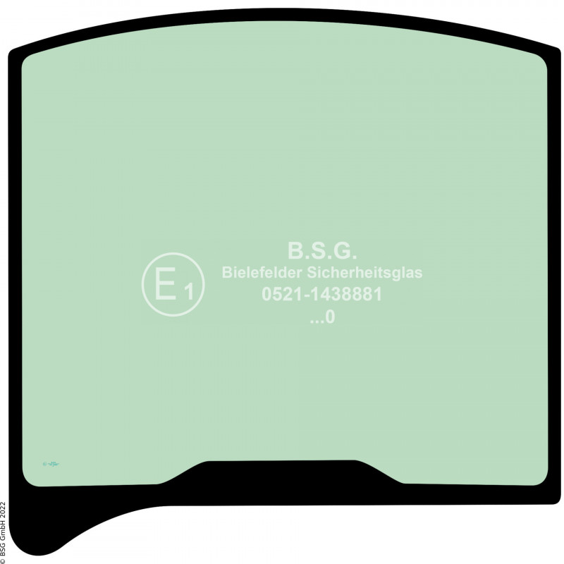 B00 - Heckscheibe JCB Bagger8025ZTS, 8026CTS, 8030ZTS, 8035ZTS Heckscheibe