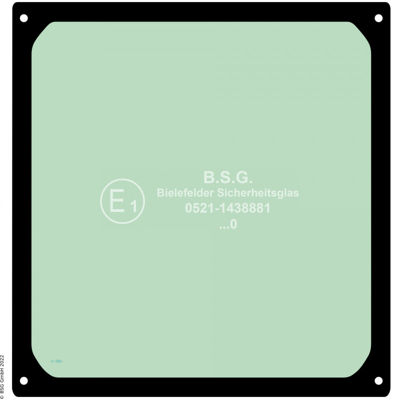 B00 - Heckscheibe Eurocomach BaggerES18ZT Heckscheibe