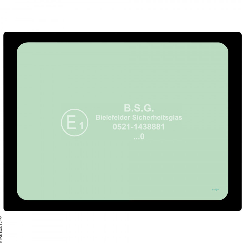 B00 - Heckscheibe Liebherr BaggerR922 - R945 Generation 8 (2018er Kabine) Heckscheibe