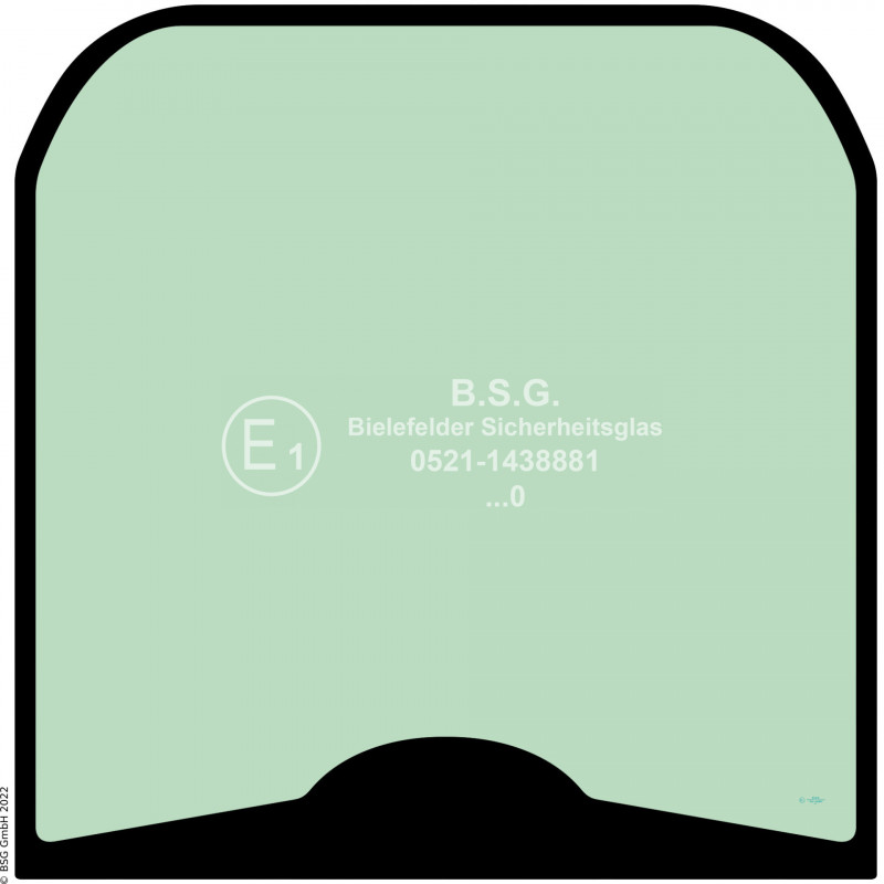 A00 - Frontscheibe Hitachi Radlader (auch Kettenlader)ZW65, ZW75, ZW95 (-6) Frontscheibe