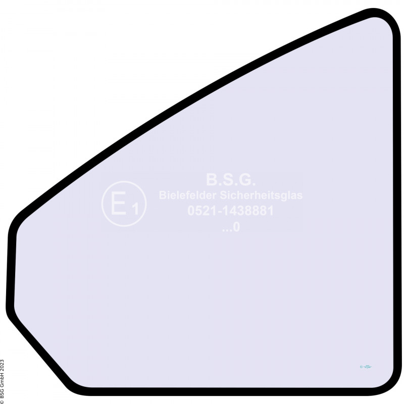 FD0 - Türscheibe Hitachi BaggerZX 19-5A, ZX 19-6CR Türscheibe unten