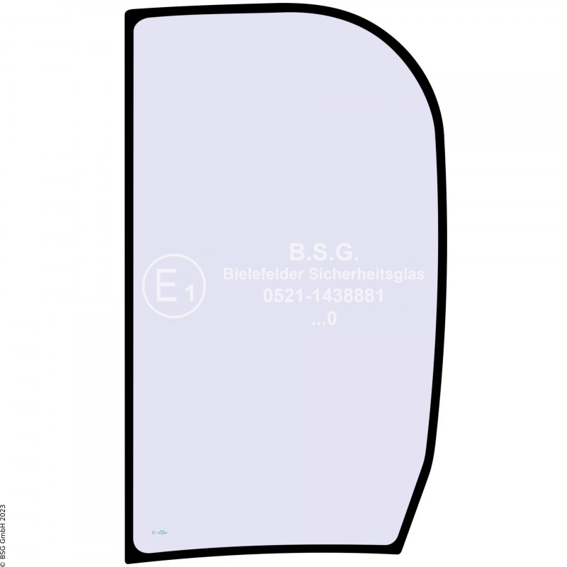 L00 - Seitenscheibe links JCB Bagger802 Super, 802.7, 803 Plus, 803 Super, 804 Super Seitenscheibe links hinten