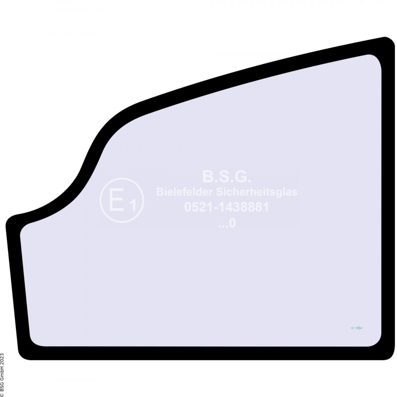 FD0 - Türscheibe JCB Bagger802 Super, 802.7, 803 Plus, 803 Super, 804 Super Türscheibe unten (alte Ausführung)