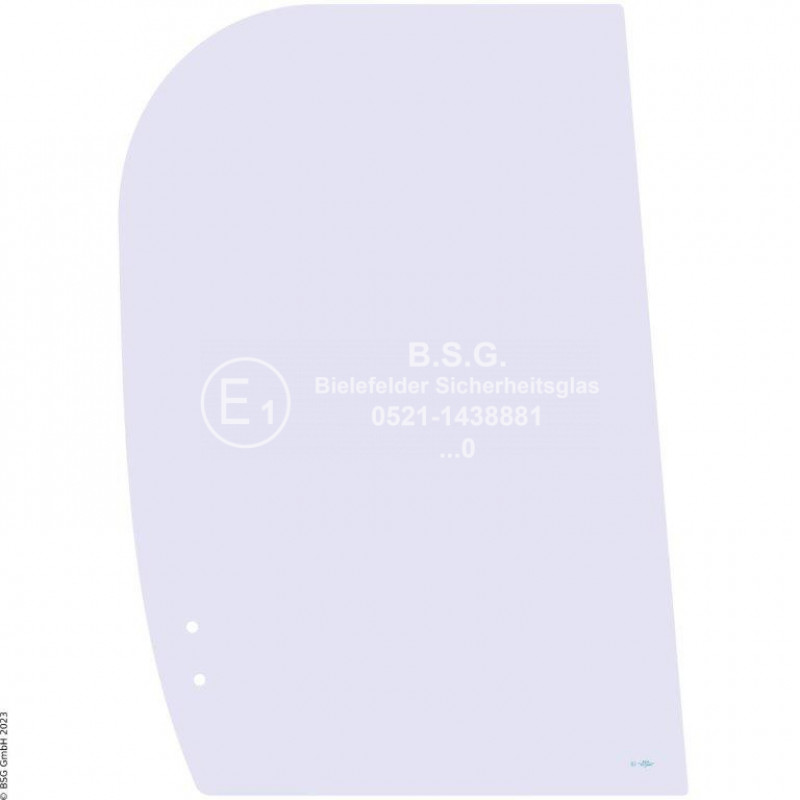 R00 - Seitenscheibe rechts JCB Bagger802 Super, 802.7, 803 Plus, 803 Super, 804 Super Rechte hintere Seitenscheibe