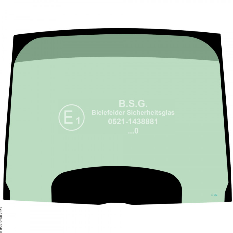 A00 - Frontscheibe JCB Baggerlader3CX, 4CX, 5CX Project 21 Frontscheibe oben