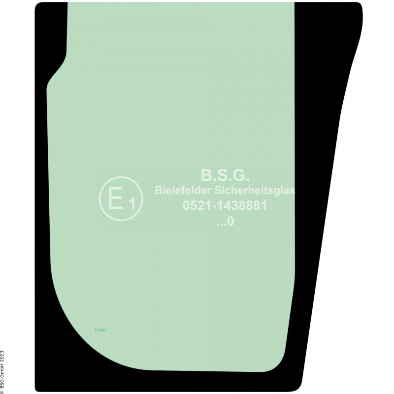 A00 - Frontscheibe JCB Baggerlader3CX, 4CX, 5CX Project 21 Frontscheibe unten rechts