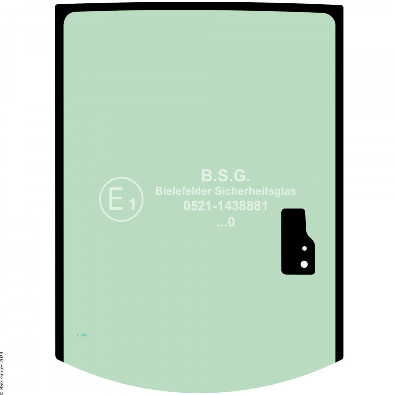 B00 - Heckscheibe JCB Baggerlader3CX, 4CX, 5CX Project 21 Heckscheibe