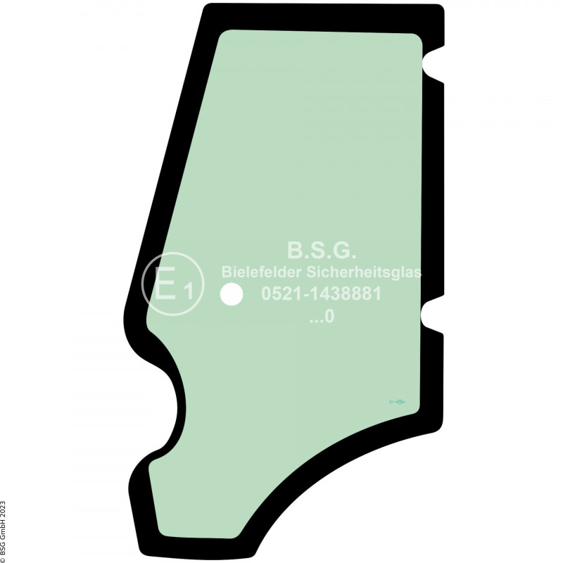 FD0 - Türscheibe JCB Baggerlader3CX, 4CX, 5CX Project 21 Türscheibe links