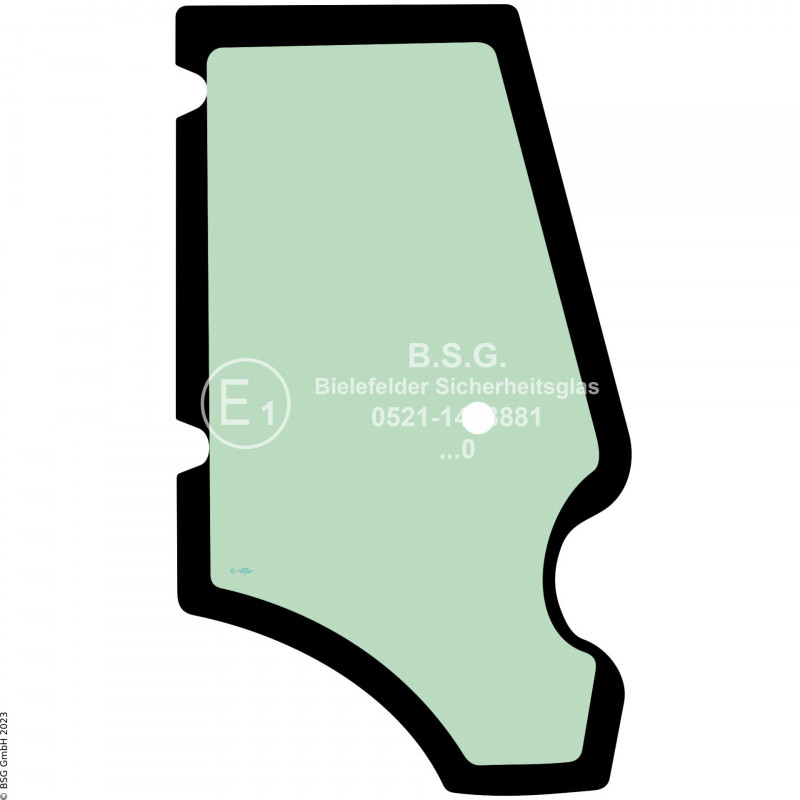 FD0 - Türscheibe JCB Baggerlader3CX, 4CX, 5CX Project 21 Türscheibe rechts