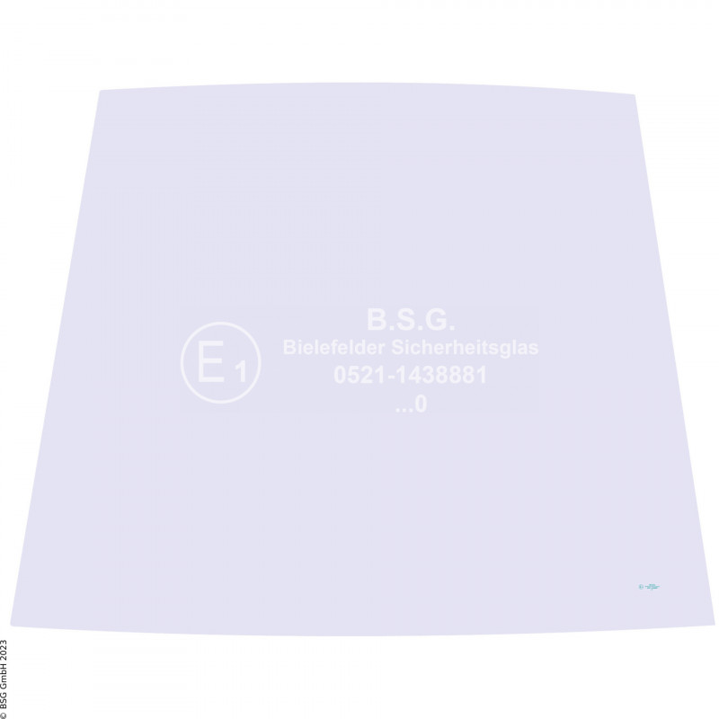 A00 - Frontscheibe JCB Baggerlader3CX, 4CX Project 8 (Frontscheibe in Dichtung montiert) Frontscheibe