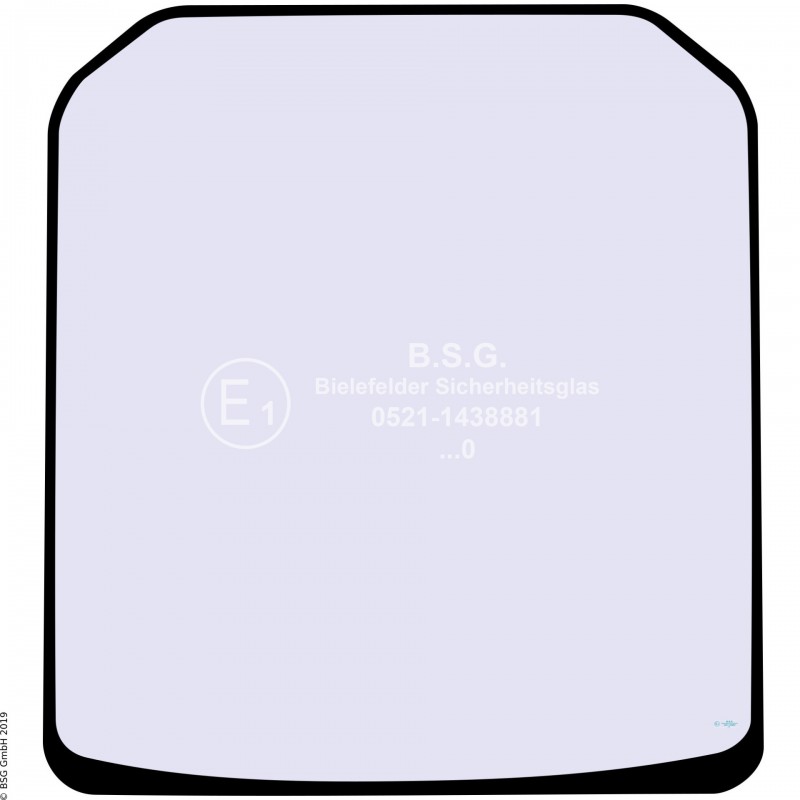 A00 - Frontscheibe JCB Teleskoplader515.40, 520.40, 524.40, 527.55 Frontscheibe (815mm breit)