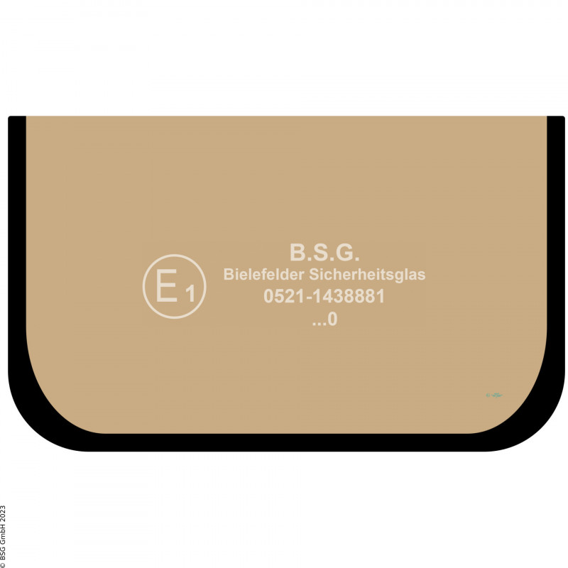 A00 - Frontscheibe Hitachi BaggerEX 12-1 bis 45-1 Frontscheibe unten (Kabinentyp 3)