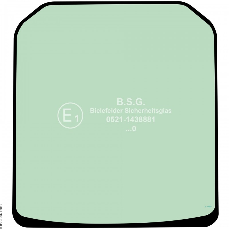 A00 - Frontscheibe JCB Teleskoplader515.40, 520.40, 524.40, 527.55 Frontscheibe (815mm breit)
