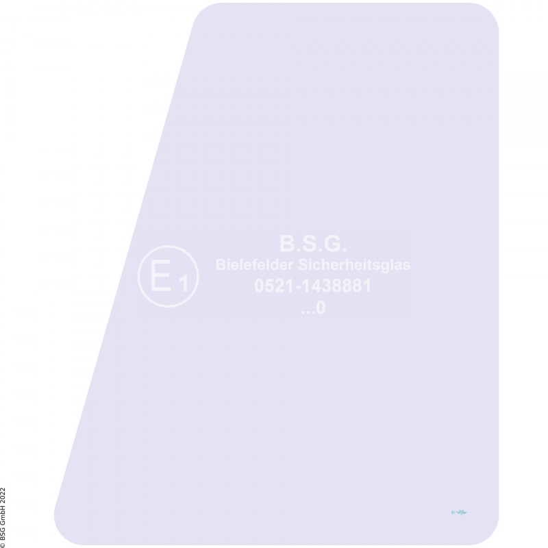 FD0 - Türscheibe Orenstein & Koppel (O&K) BaggerRH 4 - 12, MH 4 - 6 (Wischer oben) Türscheibe