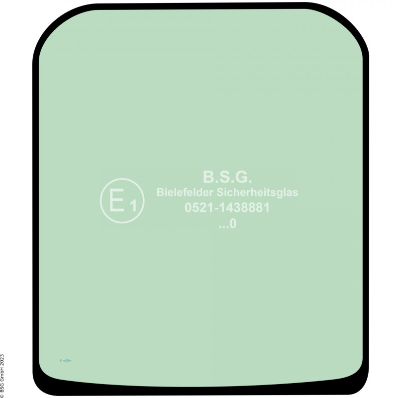 A00 - Frontscheibe JCB Teleskoplader515.40, 516.40 Miniscopic (schmale Kabine) Frontscheibe (767mm breit)