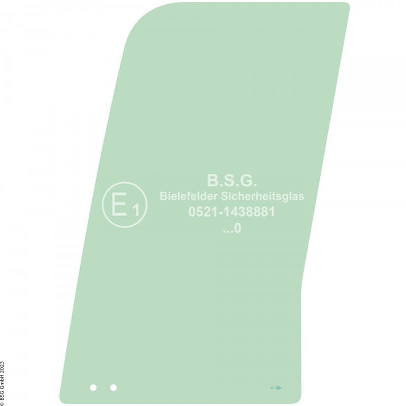 FD0 - Türscheibe Hyundai BaggerHX140 bis HX520, HW140 bis HW210 Türschiebescheibe vorne