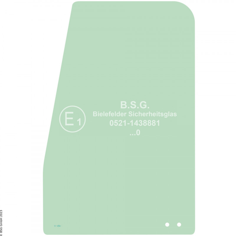 FD0 - Türscheibe Hyundai BaggerHX140 bis HX520, HW140 bis HW210 Türschiebescheibe hinten