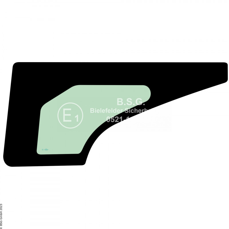 FD0 - Türscheibe Hyundai BaggerHX140 bis HX520, HW140 bis HW210 Türscheibe unten