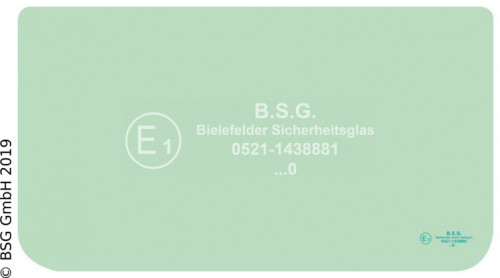 A00 - Frontscheibe Hyundai BaggerHX140A bis HX520A, HW140A bis HW210A (Stufe V) Frontscheibe unten (Verbundglas)