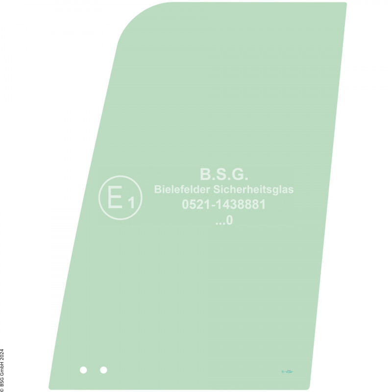 FD0 - Türscheibe Hyundai BaggerHX140A bis HX520A, HW140A bis HW210A (Stufe V) Türschiebescheibe vorne