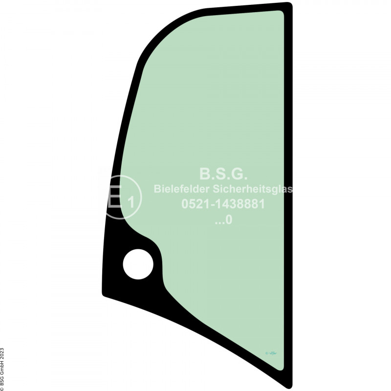 R00 - Seitenscheibe rechts Kramer Radlader (auch Kettenlader)380, 480, 580, 680(T), 780 (neue Serie) (BM 351 und 352) Seitenscheibe rechts hinten