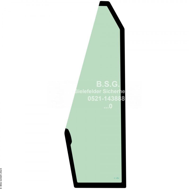 A00 - Frontscheibe Develon Radlader (auch Kettenlader)DL 200(TC)-7, 220-7, 250(TC)-7, 280-7, 320-7, 380-7, 420(CVT)-7. 480-7, 550-7, 580-7 Frontscheibe links
